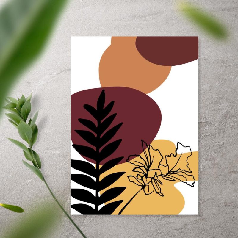 Plakat do korytarza z motywem abstrakcji Plakat do korytarza z motywem abstrakcji