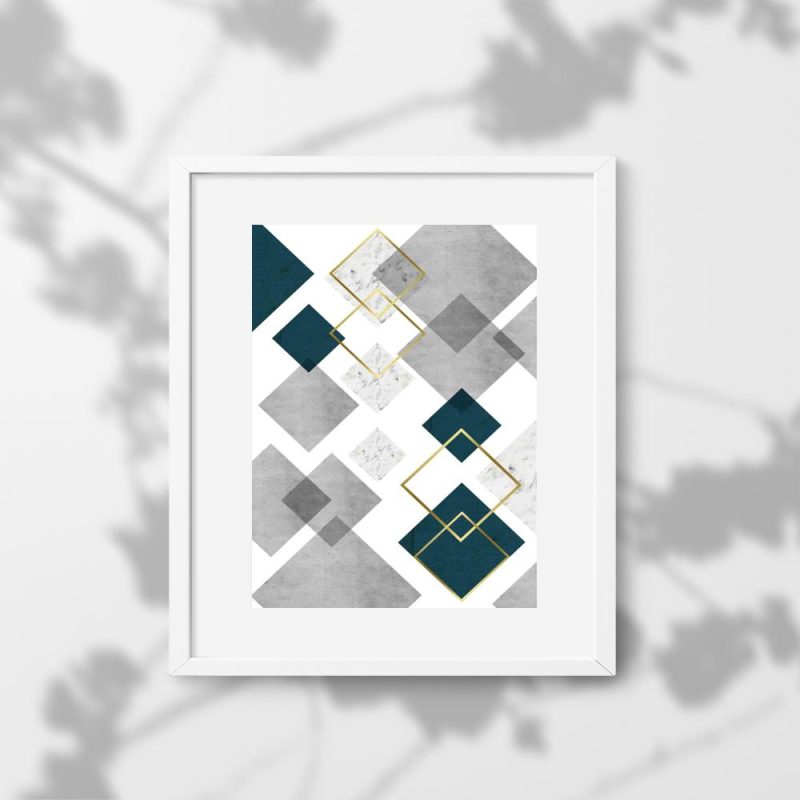 plakat szaro-granatowy plakat szaro-granatowy