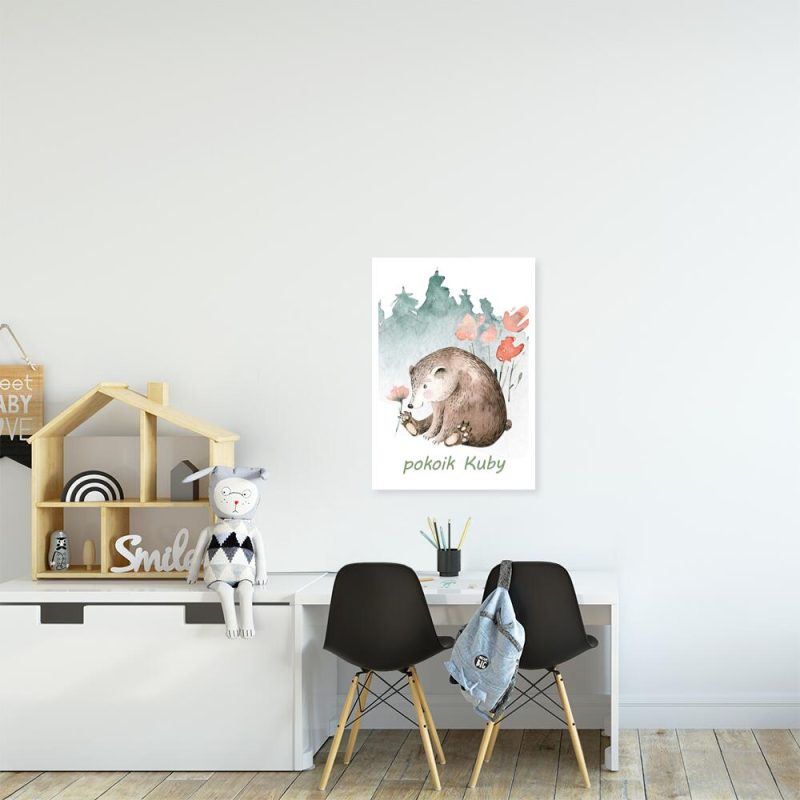 Plakat z metryczką nad łóżeczko dziecka Plakat z metryczką nad łóżeczko dziecka