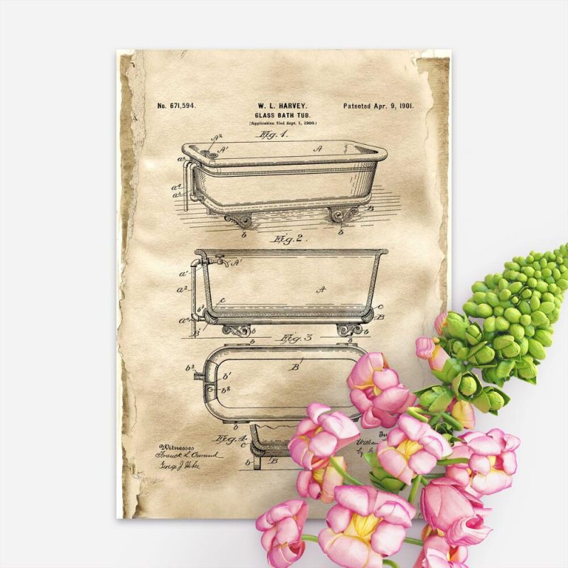 Plakat bez ramy z certyfikatem na budowę wanny Plakat bez ramy z certyfikatem na budowę wanny