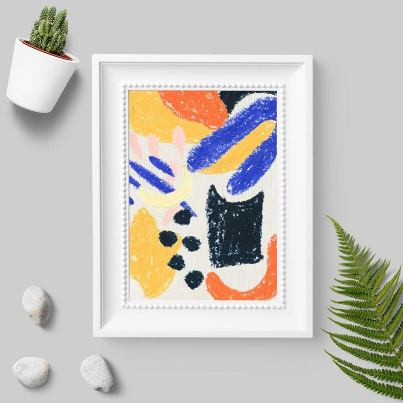 Plakat bez ramy z motywem abstrakcji Plakat bez ramy z motywem abstrakcji