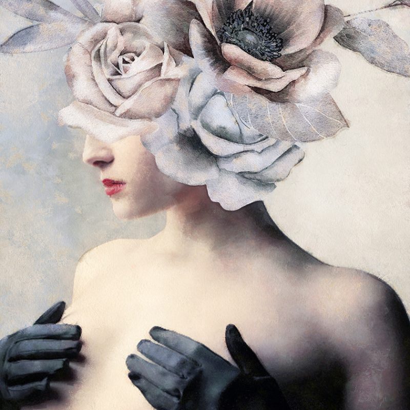 Plakat bez ramy z motywem kobiecej postaci Plakat bez ramy z motywem kobiecej postaci