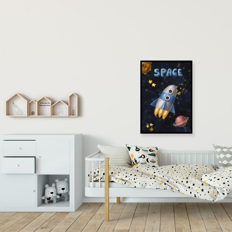 Plakat dla dziecka z kosmosem Plakat dla dziecka z kosmosem