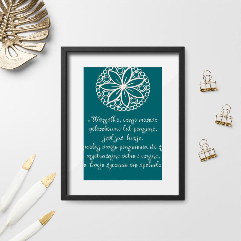 Plakat dla psychologa z maksymą Plakat dla psychologa z maksymą