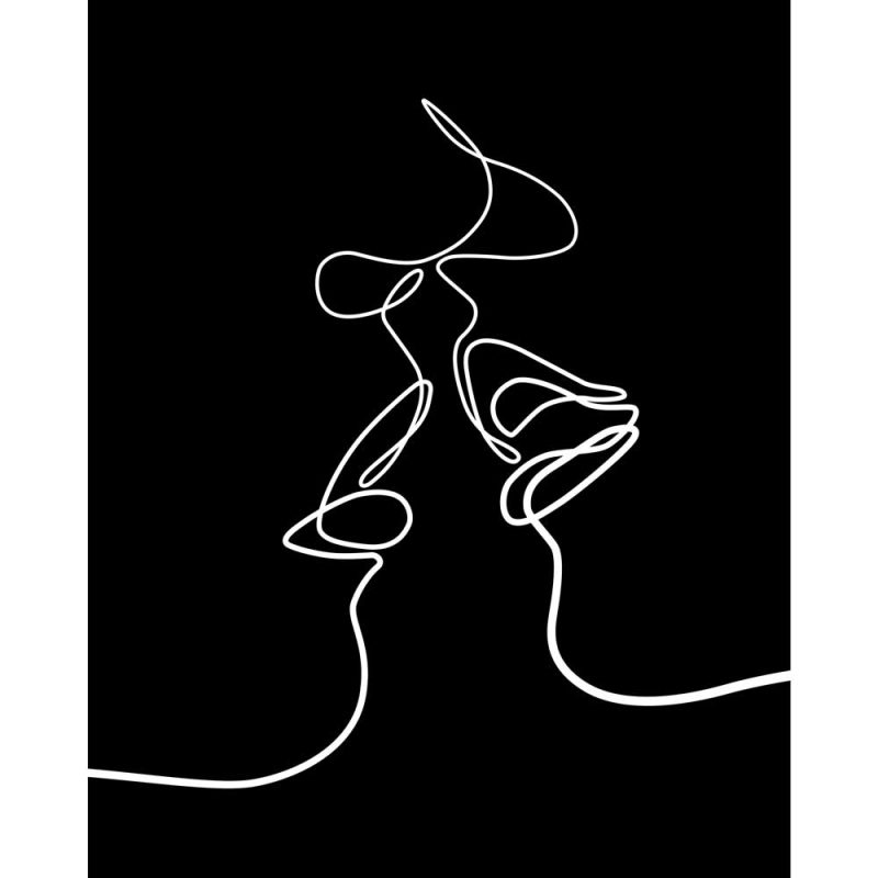 Plakat do sypialni - pocałunek