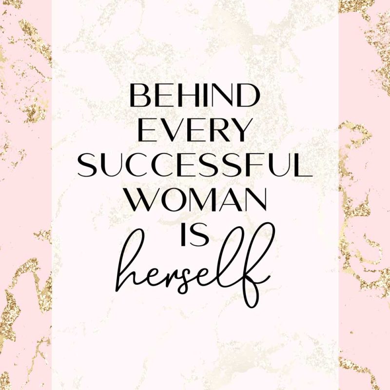 Plakat o sukcesie kobiet