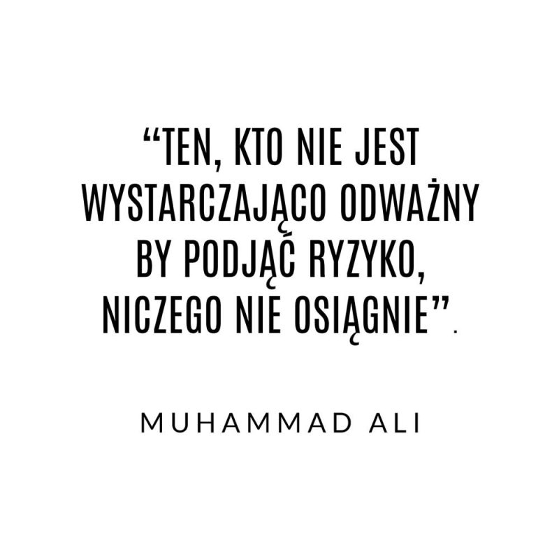 Plakat słowa Muhammada Alego
