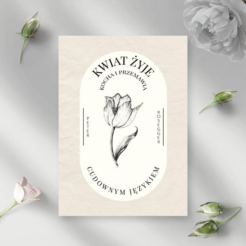 Plakat z cytatem – Peter Rosegger do przedpokoju Plakat z cytatem - Peter Rosegger do przedpokoju