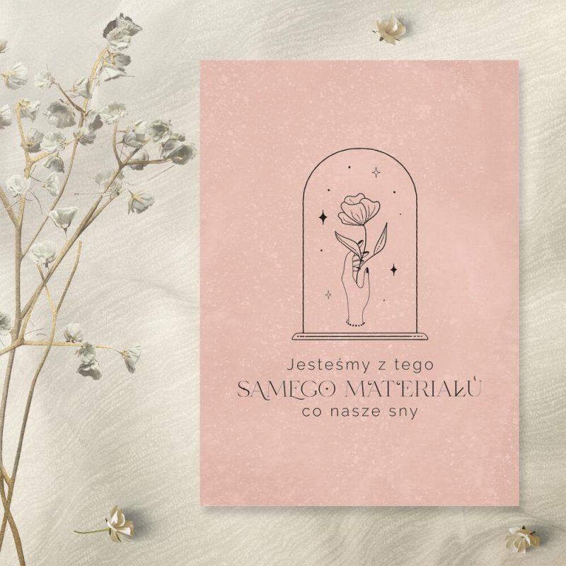 Plakat z maksymą o snach do dekoracji sypialni Plakat z maksymą o snach do dekoracji sypialni