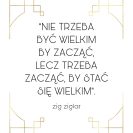 Plakat z maksymą - Zig Ziglar