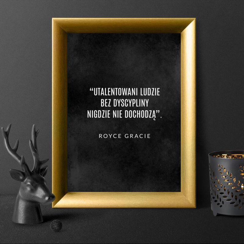 Plakat z motywacyjnym napisem do sypialni
