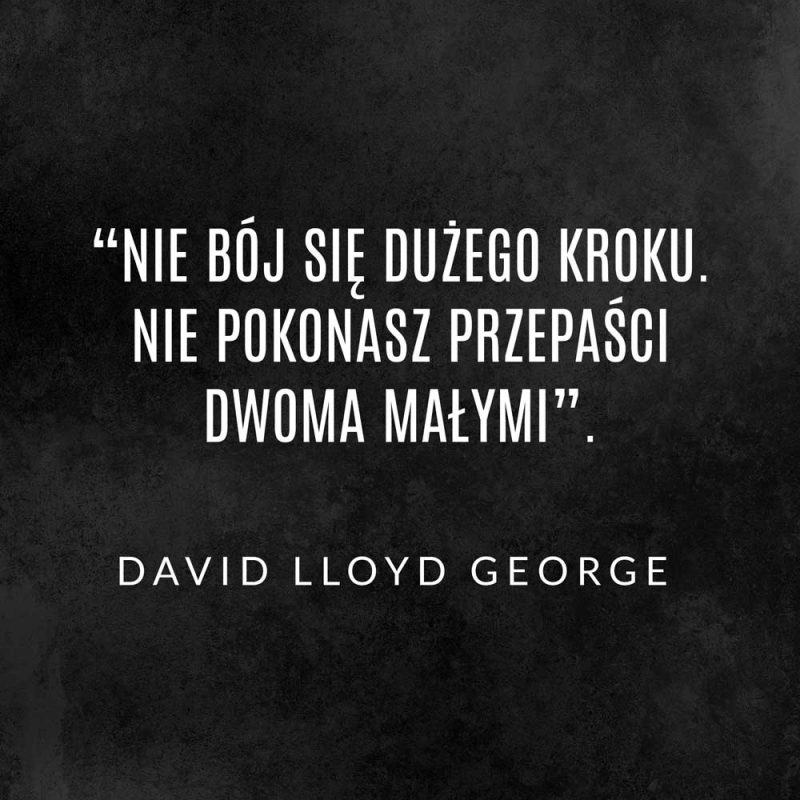 Plakat z sentencją - David Lloyd George