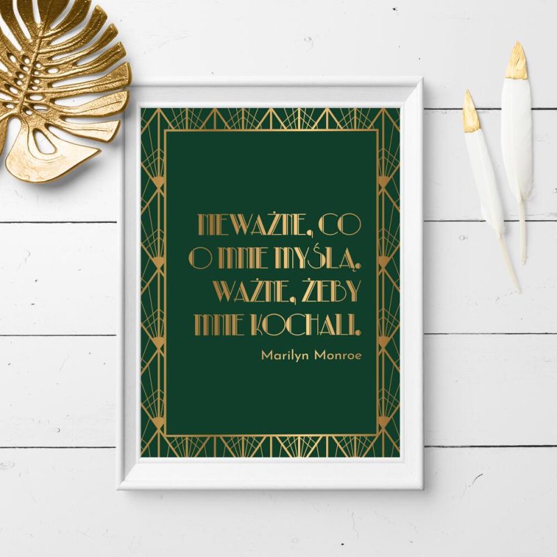 Plakat z sentencją do przedpokoju Plakat z sentencją do przedpokoju