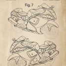 Poster dla pasjonata motoryzacji - Patent na motocykl do warsztatu