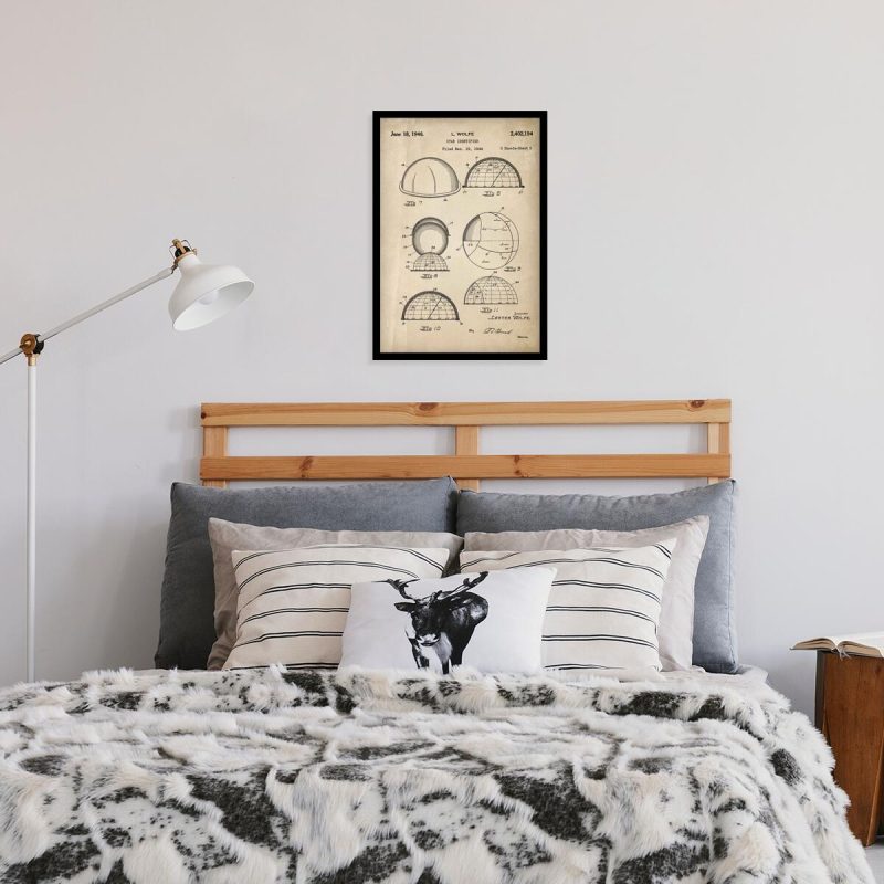 Poster z rysunkiem opisowym mapy gwiazd do sypialni