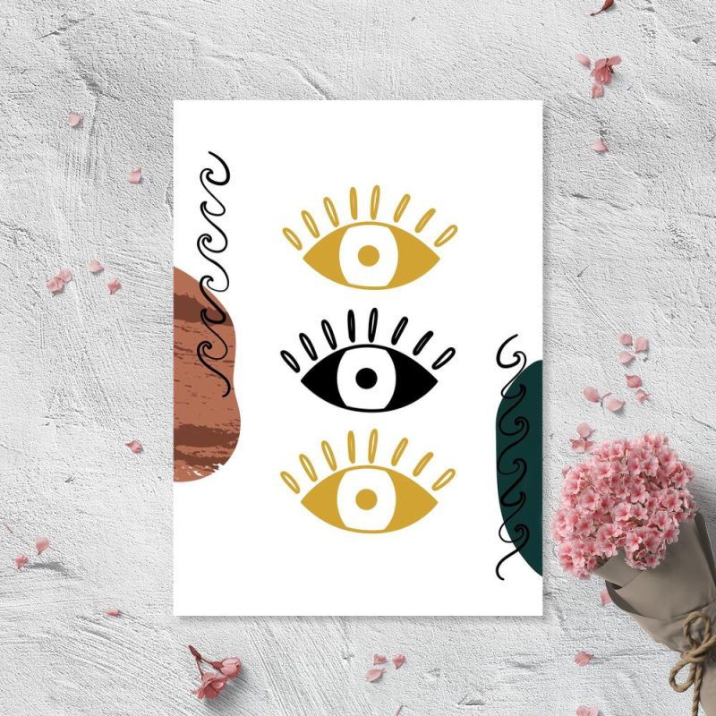 Motyw oczu na plakacie Motyw oczu na plakacie