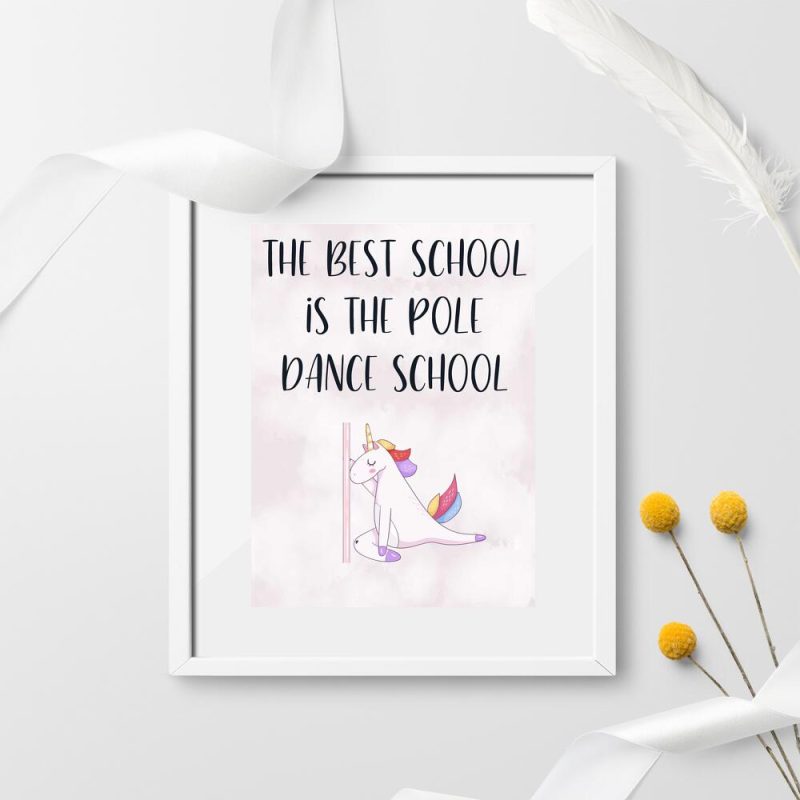 Plakat z motywem jednorożca do studia Plakat z motywem jednorożca do studia