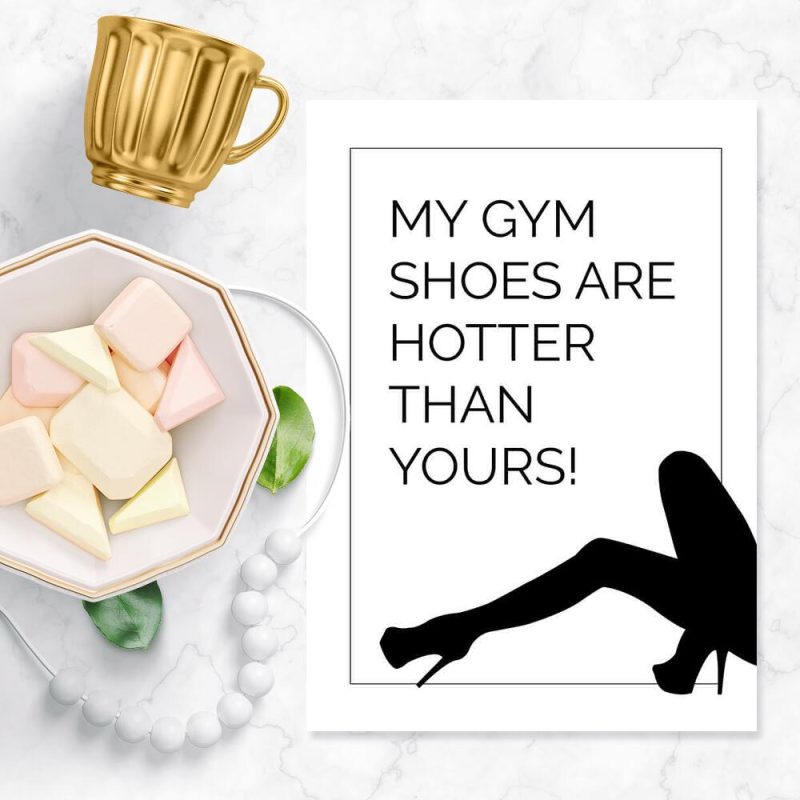 Plakat typograficzny - My gym shoes