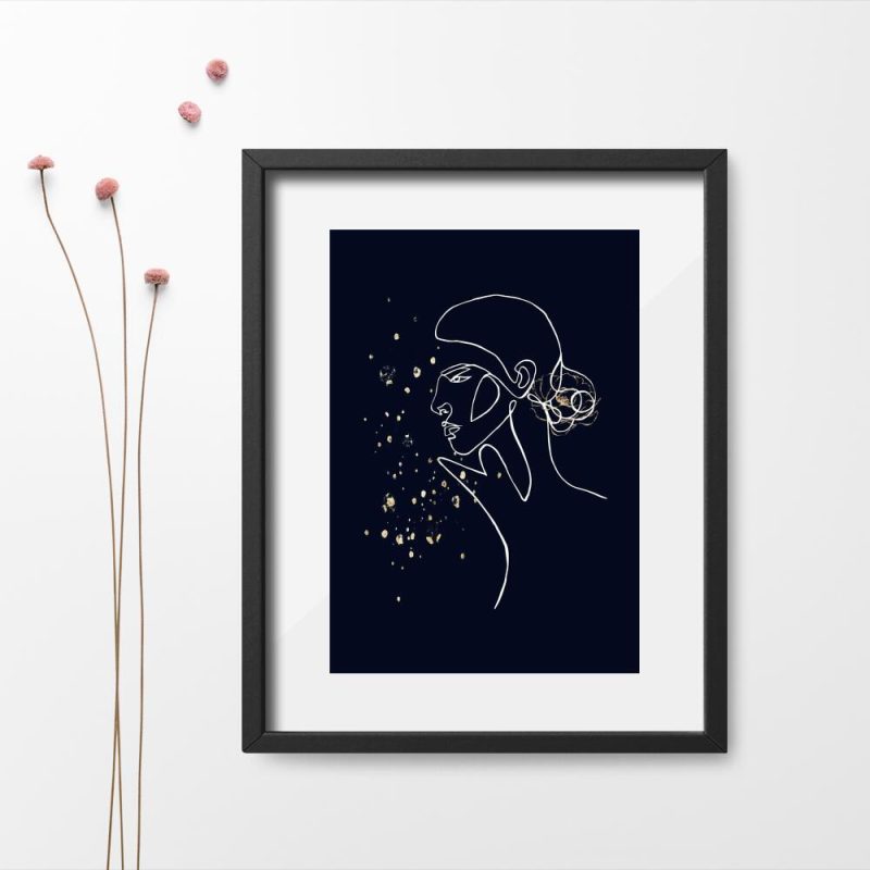 Kobieca postać na plakacie Kobieca postać na plakacie