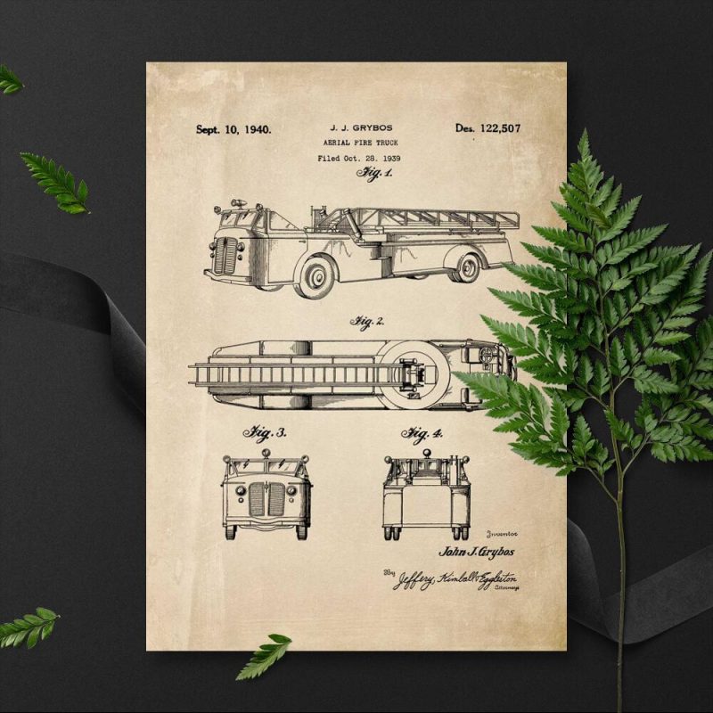 Plakat straż pożarna z 1939r. – rycina Plakat straż pożarna z 1939r. - rycina