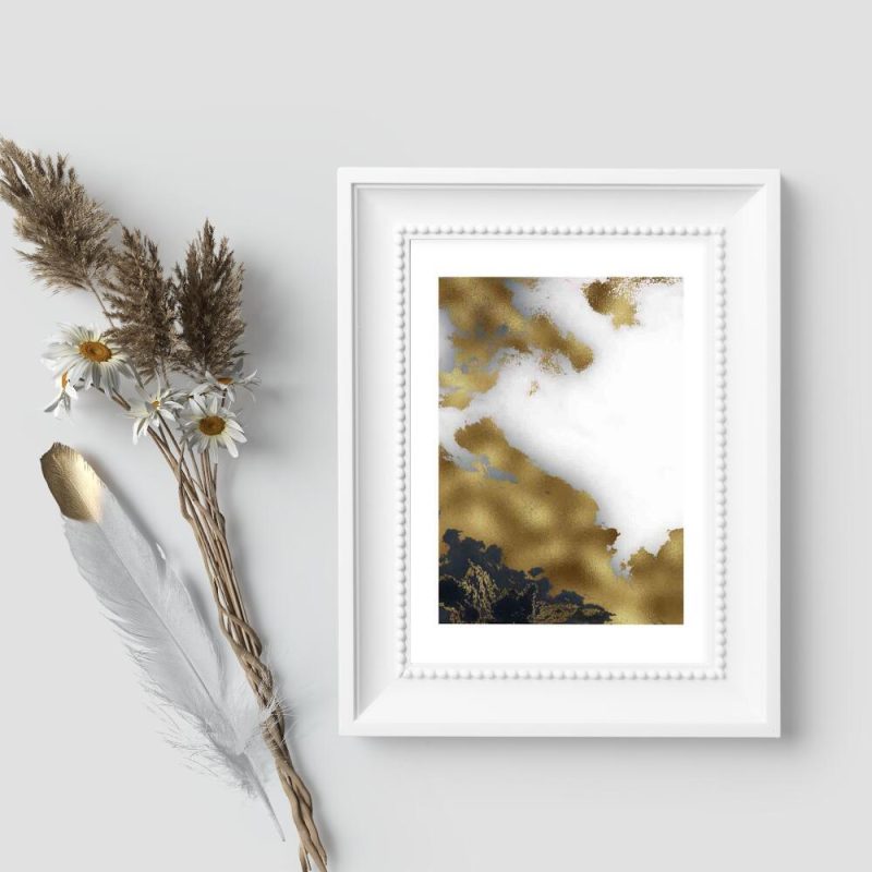 Plakat – Czarno-biała abstrakcja na prezent Plakat - Czarno-biała abstrakcja na prezent