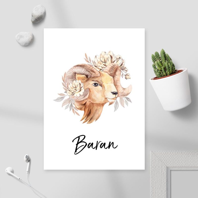 Plakat z baranem do sypialni Plakat z baranem do sypialni