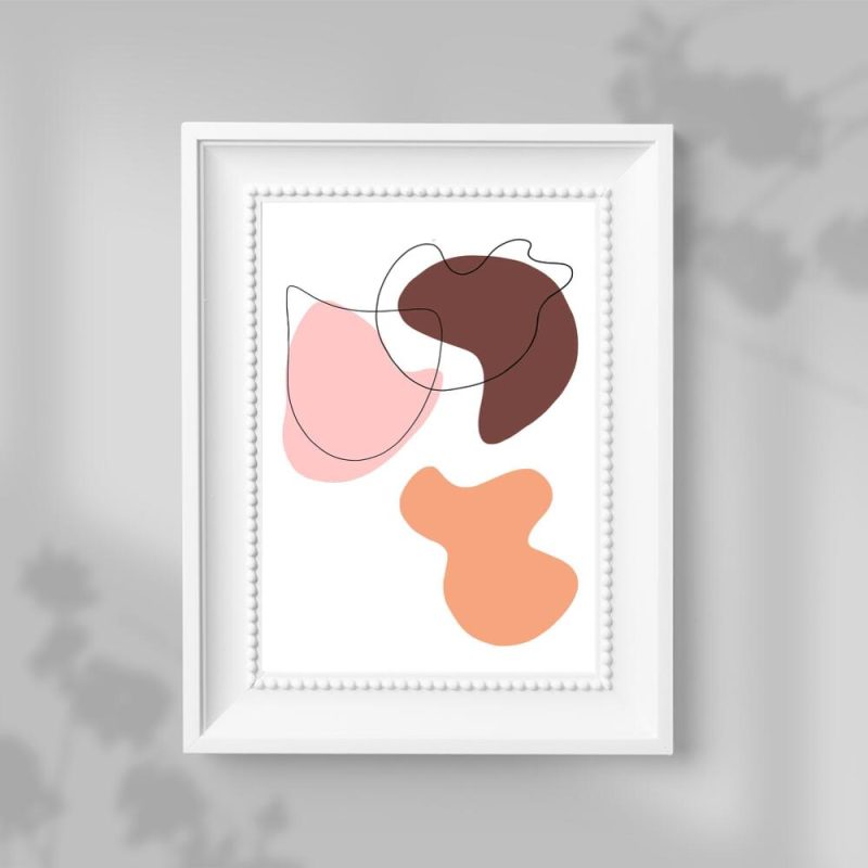 Abstrakcyjny plakat w plamy do przedpokoju Abstrakcyjny plakat w plamy do przedpokoju