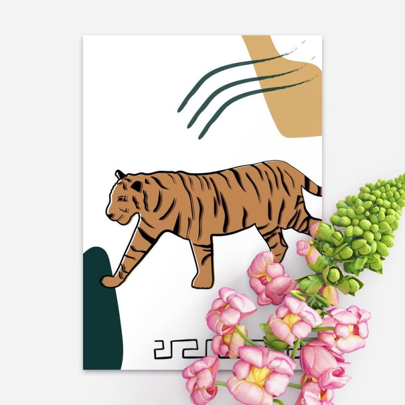 Plakat z motywem tygrysa bez ramy