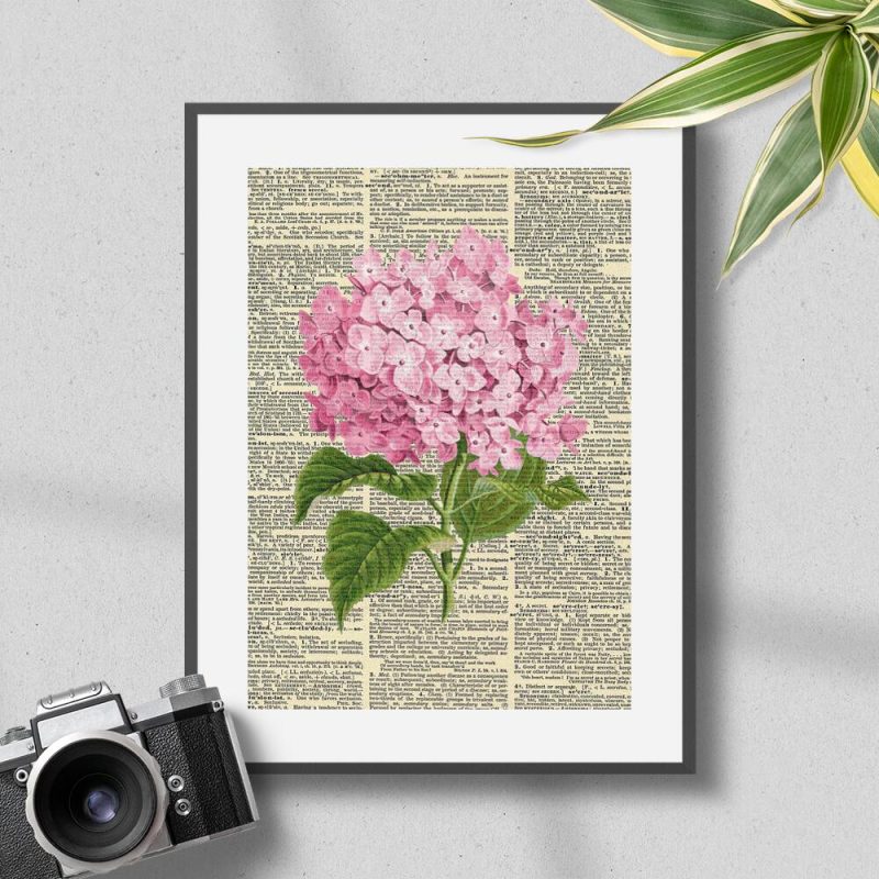 Plakat retro z roślinami Plakat retro z roślinami