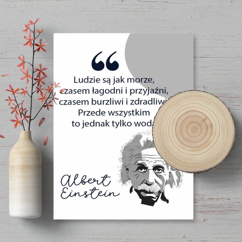Plakat z cytatem do powieszenia w poczekalni
