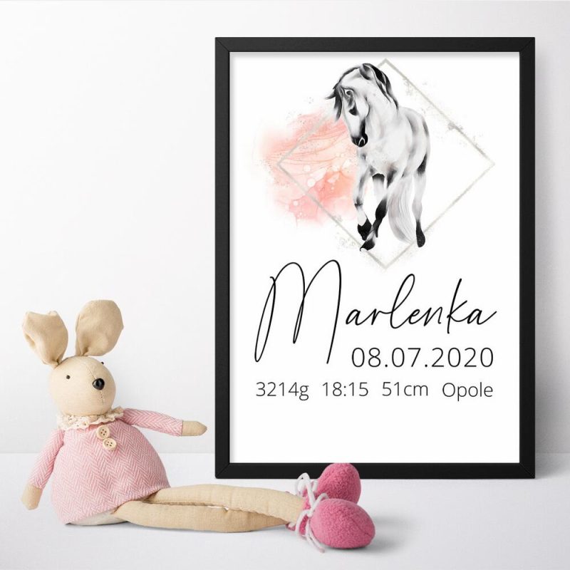 Plakat z metryczką dla dziecka