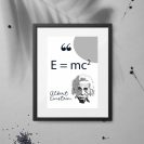 Plakat z prawem Einsteina - edukacja