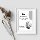 Plakat ze słowami sławnych ludzi - Einstein