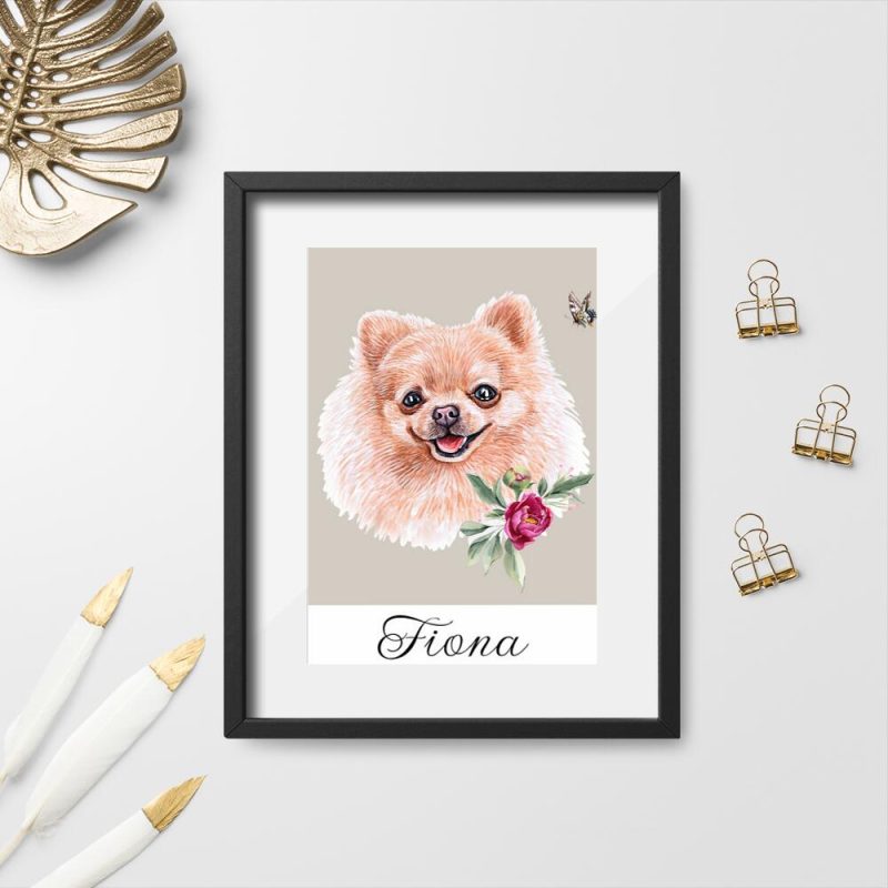 Plakat do oprawienia z psem Plakat do oprawienia z psem