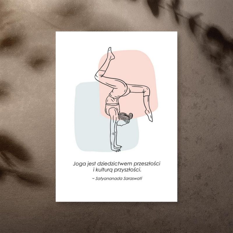 plakat z cytatem o jodze plakat z cytatem o jodze