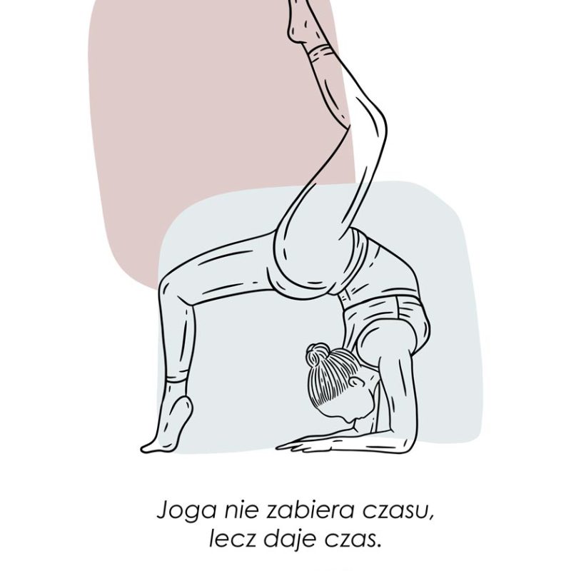 plakat z motywem jogi plakat z motywem jogi