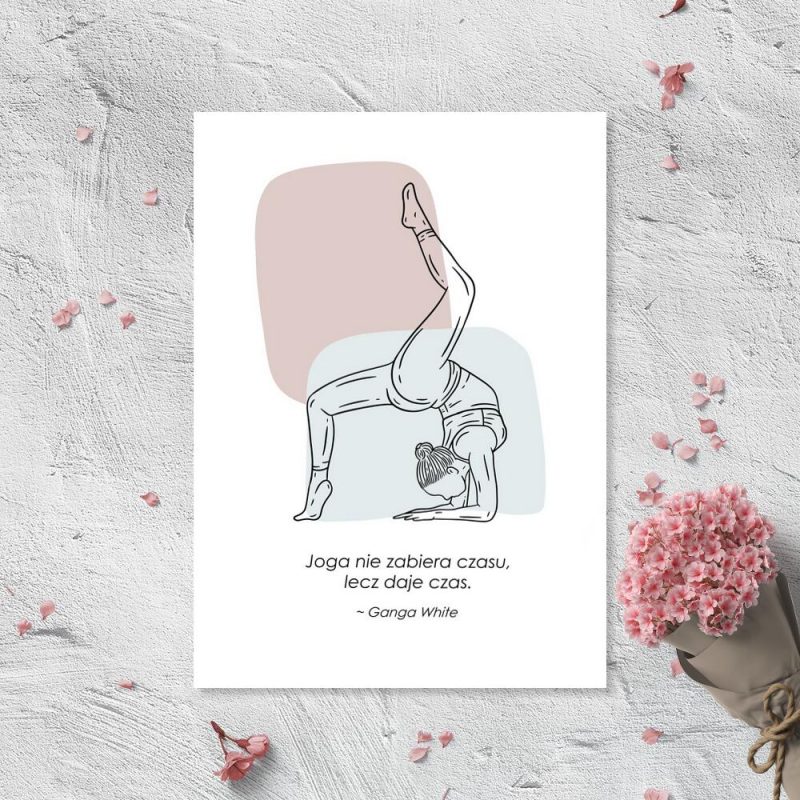 plakat z pozycją jogi plakat z pozycją jogi