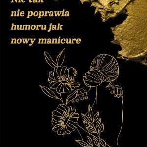 Plakat z kobietą do studia kosmetycznego