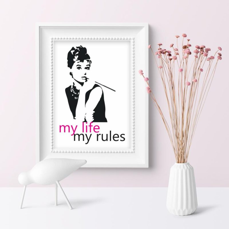 plakat moje życie, moje zasady plakat moje życie, moje zasady